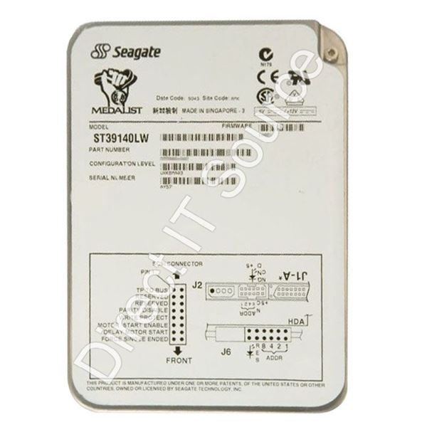 Seagate ST39140LW - 9.1GB 7.2K 68-PIN SCSI 3.5" 512MB Cache Hard Drive