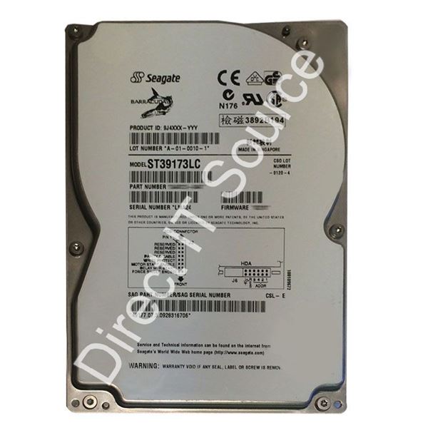 Seagate ST39173LC - 9.1GB 7.2K 80-PIN Ultra2-SCSI 3.5" 512KB Cache Hard Drive