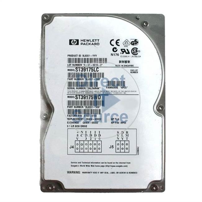 Seagate ST39175WD - 9.1GB 3.5-Inch Sca/WIDE Diff Hard Drive