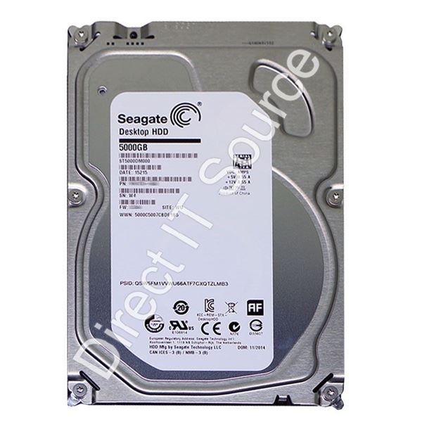 Seagate ST5000DM000 - 5TB 5.9K SATA 6.0Gbps 3.5" 128MB Cache Hard Drive