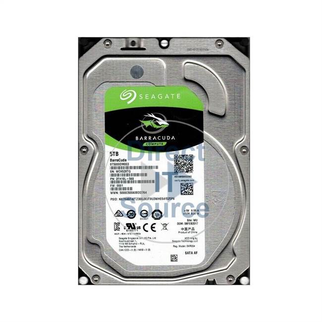 Seagate ST5000DM003 - 5TB SATA 6.0Gbps 3.5" Hard Drive