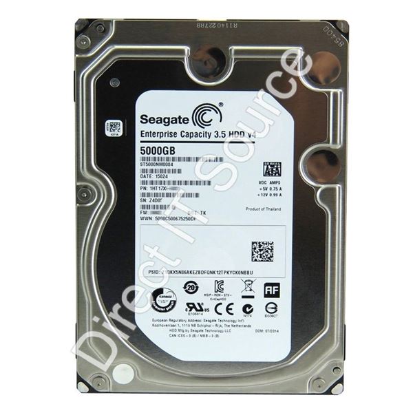 Seagate ST5000NM0084 - 5TB 7.2K SATA 6.0Gbps 3.5" 128MB Cache Hard Drive