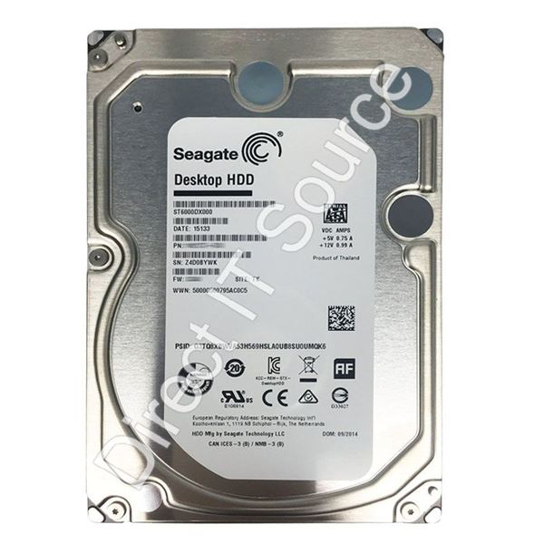 Seagate ST6000DX000 - 6TB 7.2K SATA 6.0Gbps 3.5" 128MB Cache Hard Drive