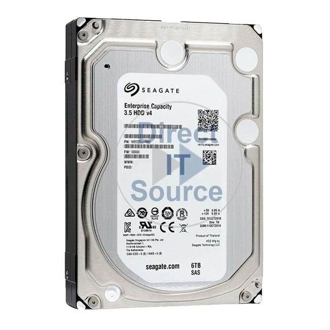 Seagate ST6000NM0025 - Enterprise Capacity 3.5 6TB 7200RPM 3.5Inch SAS 12GBPS Hard Drive