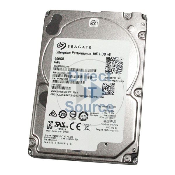 Seagate ST600MM0208 - 600GB 10K SAS 12.0Gbps 2.5" 128MB Cache Hard Drive