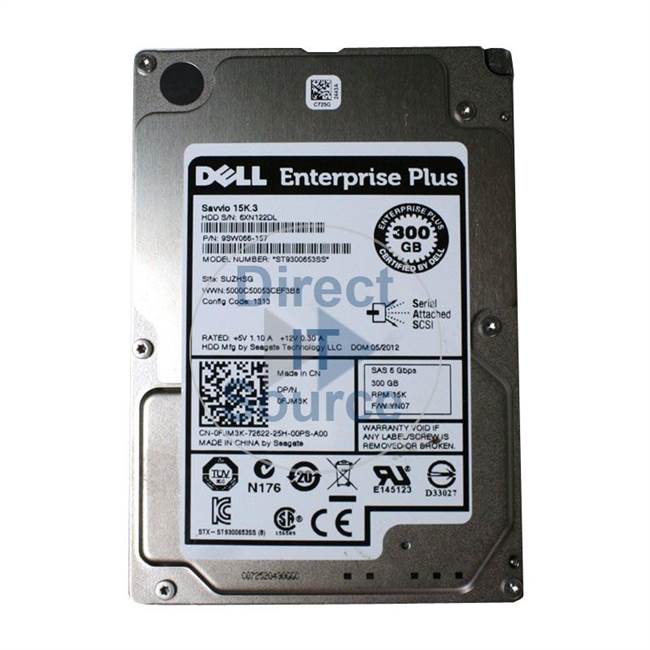 Seagate ST93000653SS - 300GB 15K SAS 2.5Inch Cache Hard Drive