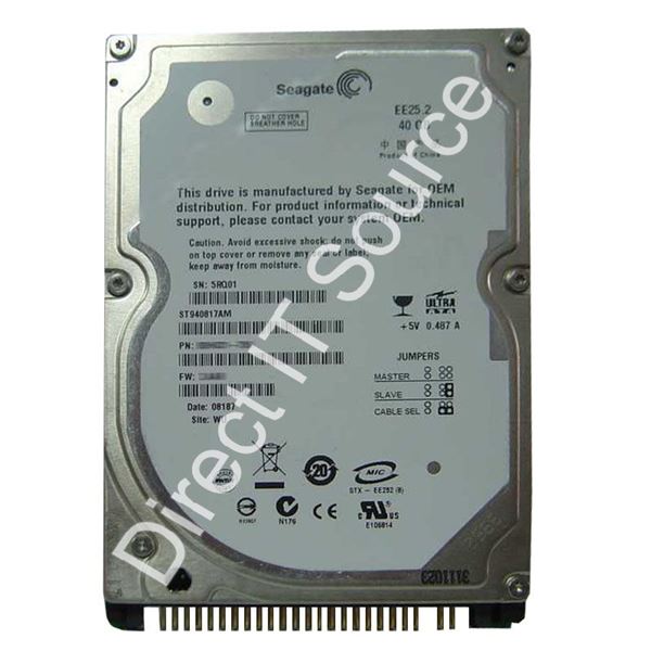 Seagate ST940817AM - 40GB 5.4K PATA  2.5" 8MB Cache Hard Drive