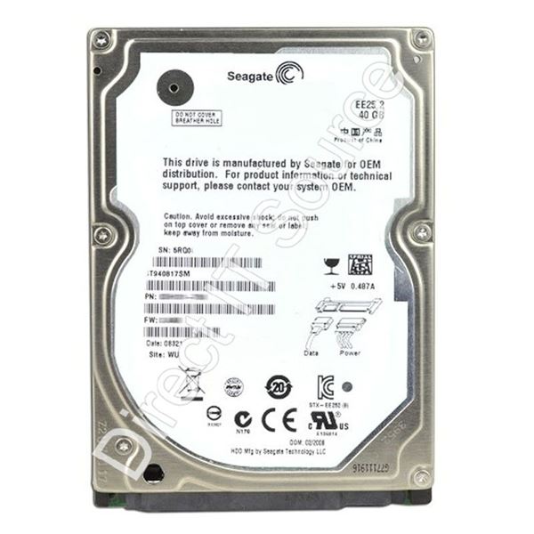 Seagate ST940817SM - 40GB 5.4K SATA 2.5" 8MB Cache Hard Drive