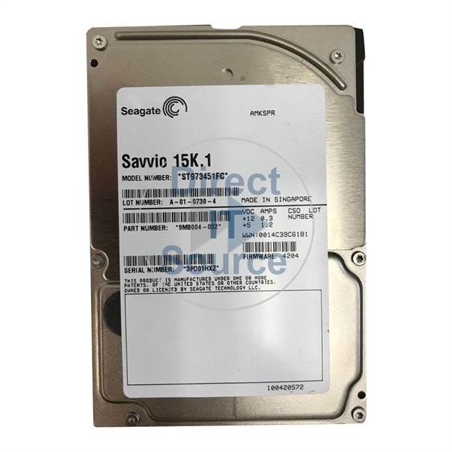 ST973451FC Seagate - 73GB 15K Fibre Channel 2.5" Cache Hard Drive