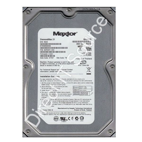 Seagate STM3200820A - 200GB 7.2K Ultra-ATA/100 3.5" 8MB Cache Hard Drive