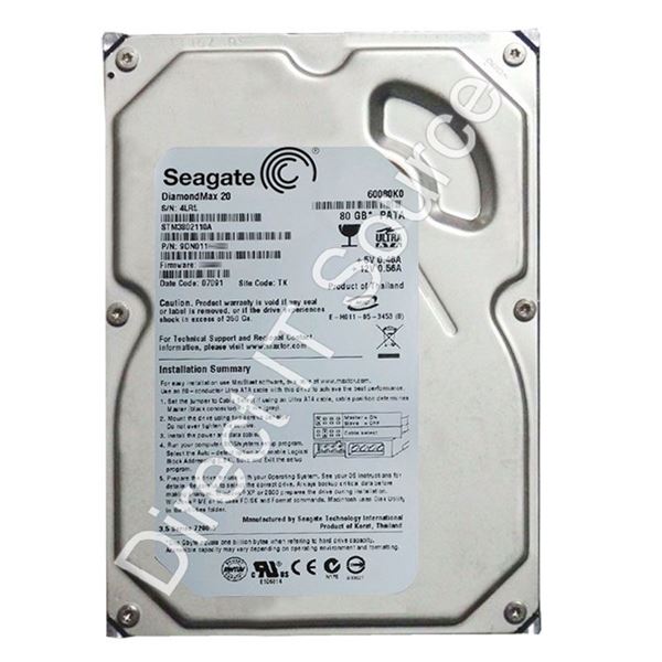 Seagate STM380211A - 80GB 7.2K Ultra-ATA/100 3.5" 2MB Cache Hard Drive