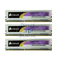 Corsair TR3X6G1333C9 - 6GB 3x2GB DDR3 PC3-10600 Non-ECC Unbuffered 240-Pins Memory