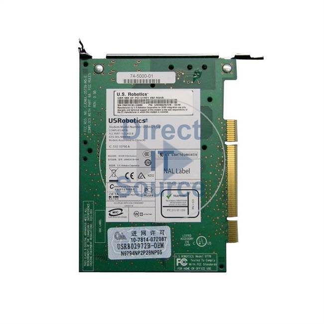 3Com USR802972B-OEM - 56K Performance Pro Modem Controller PCI Card