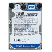 WD WD7500KPVT-00U4RT1 - 750GB 5.2K SATA 3.0Gbps 2.5" 8MB Hard Drive