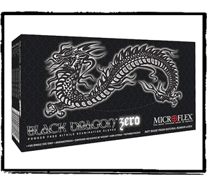 Microflex Black Dragon Zero Nitrile Gloves