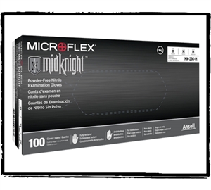 Microflex Midknight Nitrile Gloves