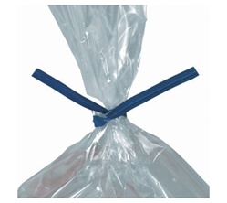 4" Blue Paper Ties 10,000/cs| CelloBags,com