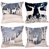 Deer Soft Brushed Cushion Cover