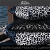 Giraffe Suede Flock PVC Cushions