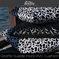Giraffe Suede Flock PVC Cushions