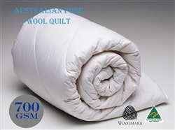 Australian Made Wool Quilt Japara Cotton Cover