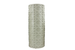 Dia vase taupe 14x14x36cm