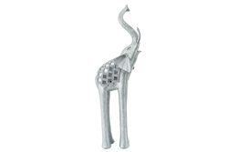 Tall elephant silver 38cm