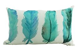 Inky feathers cushion 30x50cm