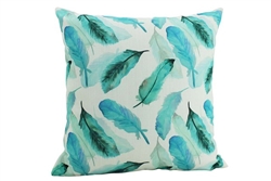 Inky feathers cushion 45x45cm