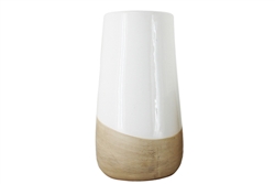 Ice vase white 18.5x35cm