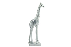 Giraffe 35cm silver