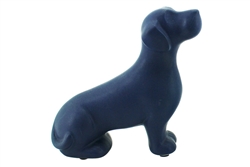Blue sitting dog 14.6x5.7x14.3