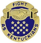 US Army Unit Crest: National Guard - Kentucky - Motto: FIGHT AS KENTUCKIANS