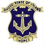US Army Unit Crest: National Guard - Rhode Island - Motto: STATE OF HOPE