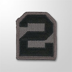 ACU Unit Patch with Hook Closure:  2ND ARMY