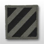 ACU Unit Patch with Hook Closure:  3RD INFANTRY DIVISION