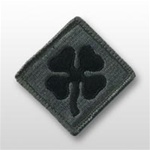 ACU Unit Patch with Hook Closure:  4TH ARMY