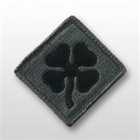 ACU Unit Patch with Hook Closure:  4TH ARMY