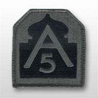 ACU Unit Patch with Hook Closure:  5TH ARMY