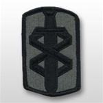 ACU Unit Patch with Hook Closure:  18TH MEDICAL BRIGADE