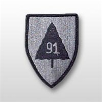 ACU Unit Patch with Hook Closure:  91ST DIVISION EXERCISE