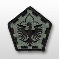 ACU Unit Patch with Hook Closure:  555TH COMBAT ENGINEER