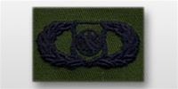 USAF Badges - Subdued Fatigue - Rayon Embroidered: Weapons Controller