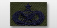 USAF Badges - Subdued Fatigue - Rayon Embroidered: Public Affairs - Senior