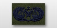 USAF Badges - Subdued Fatigue - Rayon Embroidered: Paralegal
