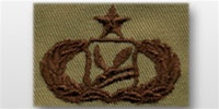 USAF Badges Embroidered Desert: Force Protection - Master