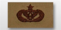 USAF Badges Embroidered Desert: Civil Engineer - Senior
