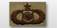 USAF Badges Embroidered Desert: Services
