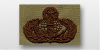 USAF Badges Embroidered Desert: Services - Master