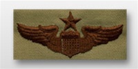 USAF Badges Embroidered Desert: Pilot - Senior